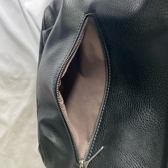 Mat & Nat Black Vegan Leather Backpack - Picture 3 of 8